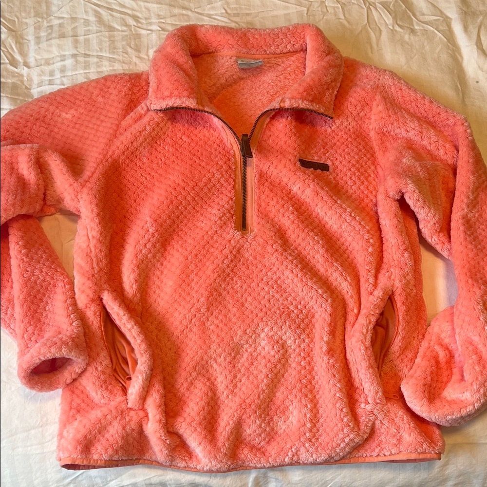 Cozy Pink Columbia Fleece Pullover xl